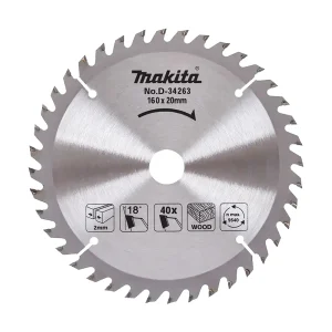 Makita Standard Wood Circular Saw Blade 160mm 40T 20mm Bore D-34263