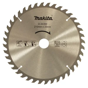 Makita Standard Wood Circular Saw Blade 210mm 40T 25mm Bore D-34300