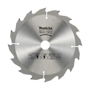 Makita Standard Wood Circular Saw Blade 165mm 16T 20mm Bore D-51079
