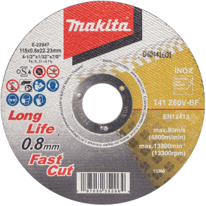 Makita 115mm Cut-Off Wheel E-22947-12 Geelong