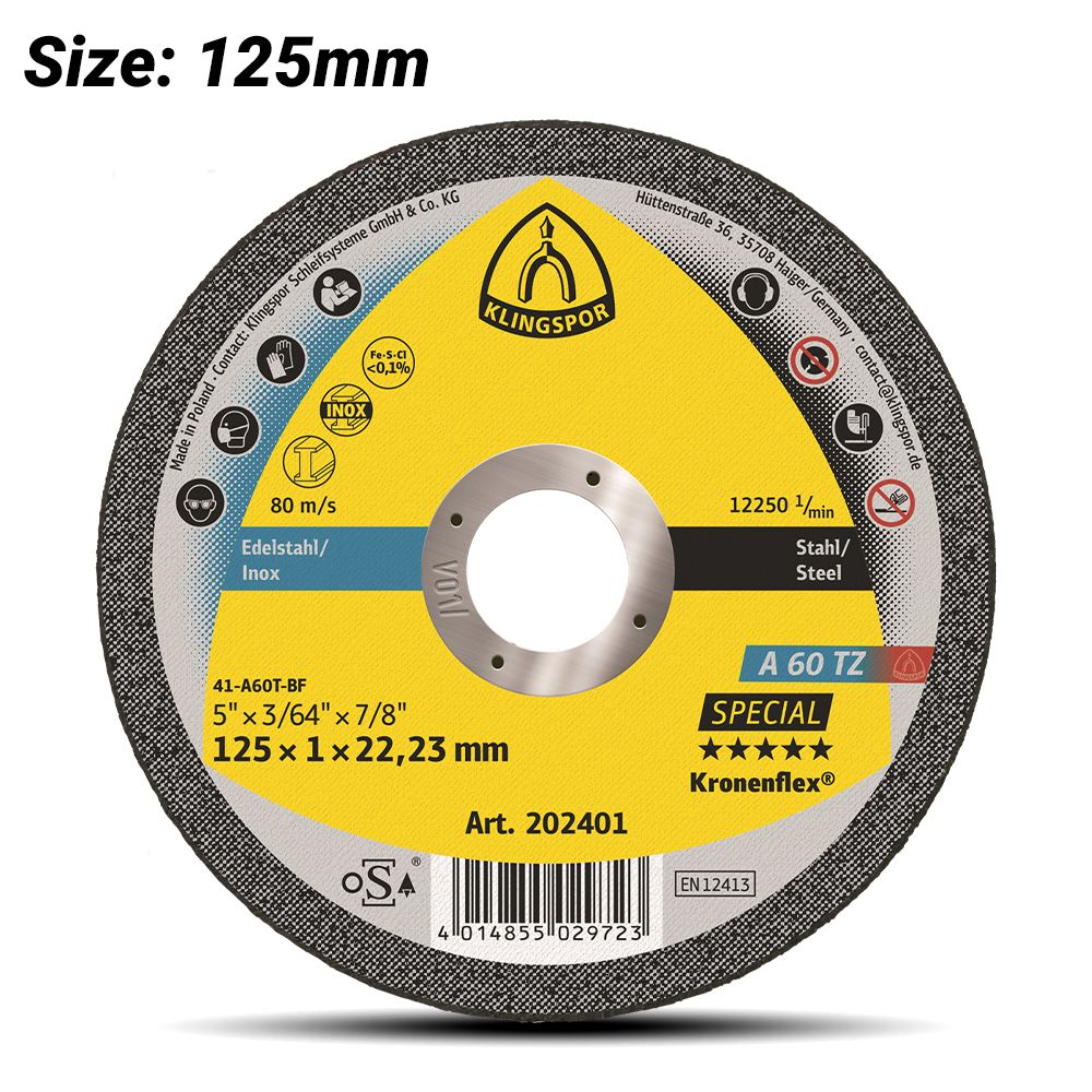 Klingspor 125mm Cut-Off Wheel 202401 Geelong