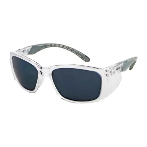 Maxisafe Rayzr Safety Glasses Clear Frame Smoke Lens ERZ394