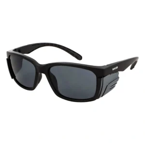 Maxisafe Rayzr Safety Glasses Matte Black Frame Smoke Lens ERZ395