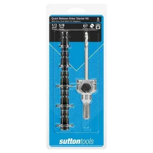 Sutton Holesaw Arbor Quick Release Starter Kit 6pc H1220111