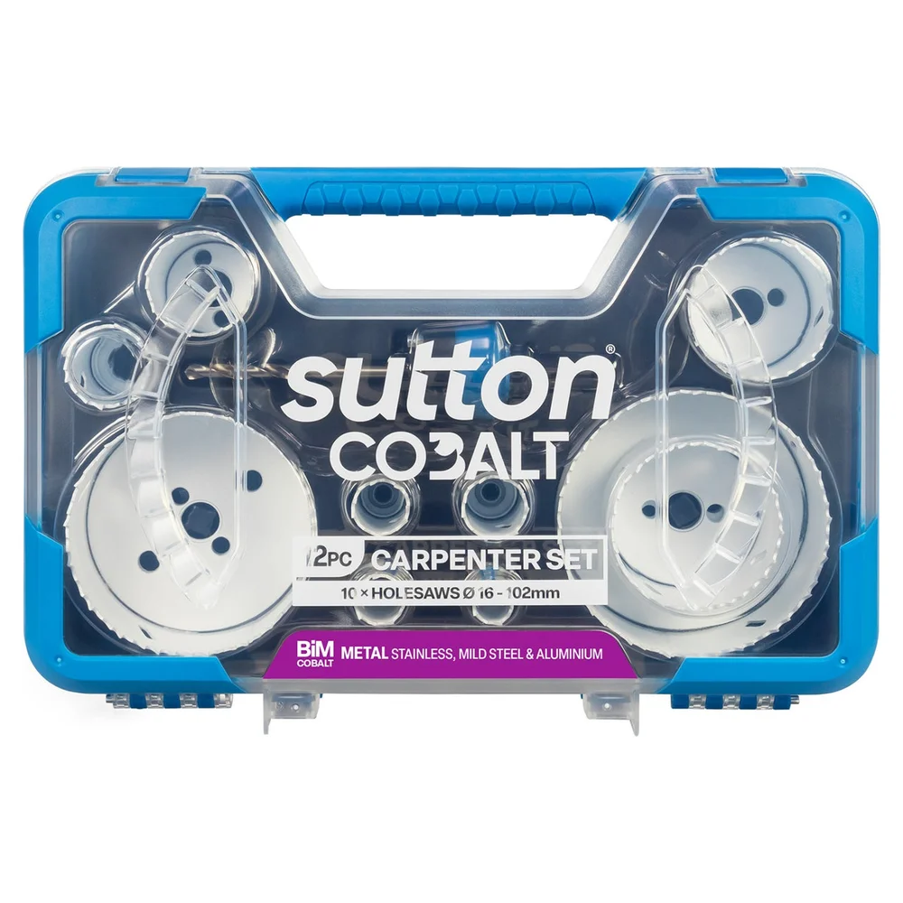 Sutton Carpenter Holesaw Set 12pc 16-102mm H125SC12A
