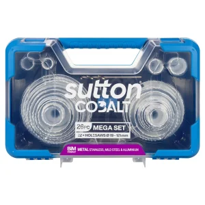 Sutton Mega Holesaw Set 26pc 19-121mm H125SG26A