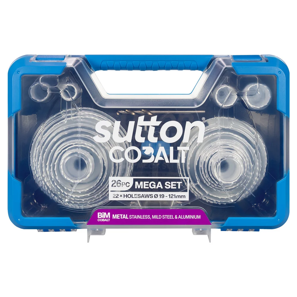 Sutton Mega Holesaw Set 26pc 19-121mm H125SG26A