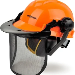 Maxisafe Forestry Kit Hard Hat Mesh Visor and Earmuffs HFK563