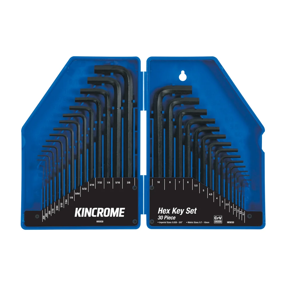 HKW30 Hex Key Wrench Set 30 Piece Metric & AF Kincrome