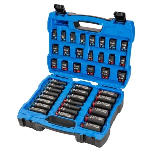 Kincrome Deep & Standard Impact Socket Set 42pc 1/2in Drive K2098