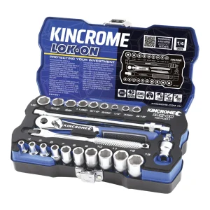 Kincrome 1/4" Drive Lok-On Socket Set 24pc Metric and Imperial K27001