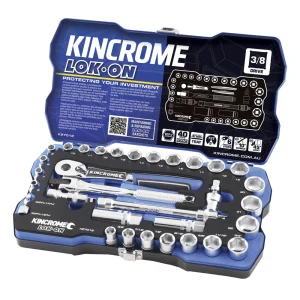 Kincrome LOK-ON Socket Set 33pc 3/8" Drive Metric & Imperial K27012