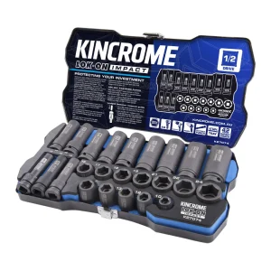 Kincrome LOK-ON Impact Socket Set 24 Piece 1/2" Drive K27074