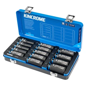 Kincrome 1/2" Drive Deep Impact Socket Set 14pc Metric K28206