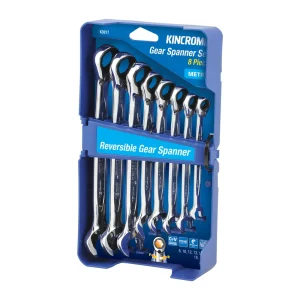 Kincrome Reversible Gear Spanner Set 8pc Metric K3017