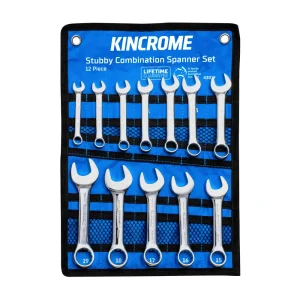 Kincrome Stubby Combination Spanner Set 12pc Metric K3039