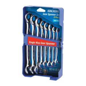 Kincrome Single Way Gear Spanner Set 8pc Metric K3100
