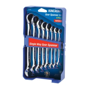 Kincrome Single Way Gear Spanner Set 8pc Imperial K3101