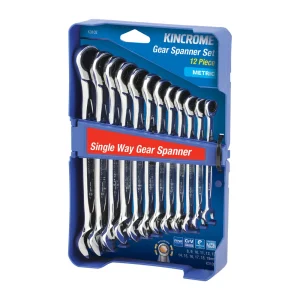 Kincrome Single Way Gear Spanner Set 12pc Metric K3102
