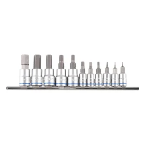 Kincrome Inhex Socket Set 11pc 1/4" & 3/8" Drive Metric K5023