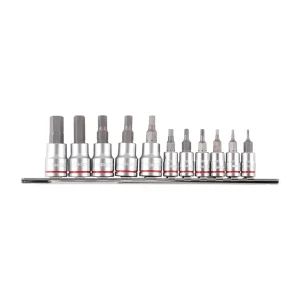 Kincrome 1/4 and 3/8" Drive Hex Socket Bit Set 11pc Imperial K5024