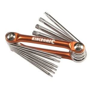 K5048 Folding Tamperproof Torx Key Set 10 Piece Kincrome