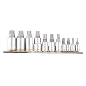 Kincrome Spline Socket Set 11pc 1/4", 3/8" & 1/2" Drive K5228