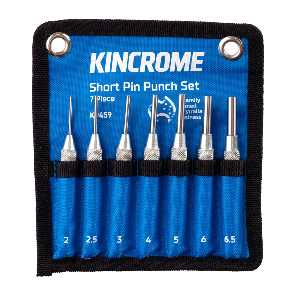Kincrome Short Pin Punch Set 7 Piece K9459