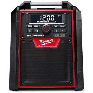Milwaukee M18 Bluetooth Jobsite Radio Charger — 40W Amplifier, Premium Speakers, M18 Charger M18RC-0