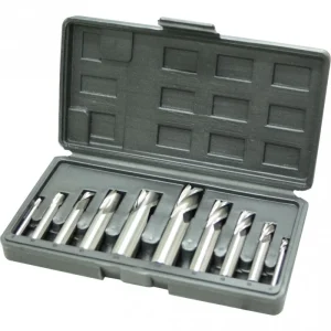 M3301 End Mill & Slot Drill Set 10pc HSS Metric Hafco