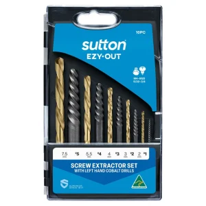 M603S20L Ezy-Out Screw Extractor & Cobalt Drill Set 10pc M4-M20 Sutton