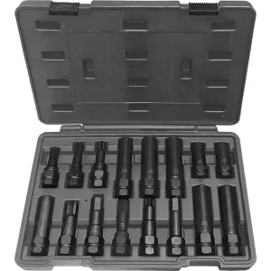 PK Tool Locking Wheel Nut Socket Set 16pc Anti-Theft PT12511