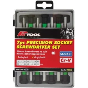 PK Tool Mini Socket Precision Screwdriver Set 7pc PT30233