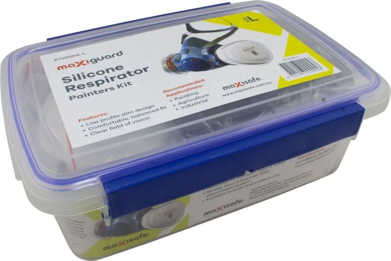 Maxisafe MaxiGuard Half Mask Silicone Painters Kit Large A1P2 R7500PK-L