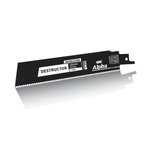 Alpha Destructor Metal & Timber Reciprocating Saw Blade 150mm 6" 14 TPI 2 Pack RDDM15014-2