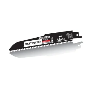 Alpha Destructor Metal & Timber Reciprocating Saw Blade 150mm 6" 8 TPI 2 Pack RDDM1508-2