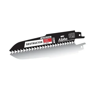 Alpha Destructor Wood & Nails Reciprocating Saw Blade 150mm 6" 5 TPI 2 Pack RDDW1505-2