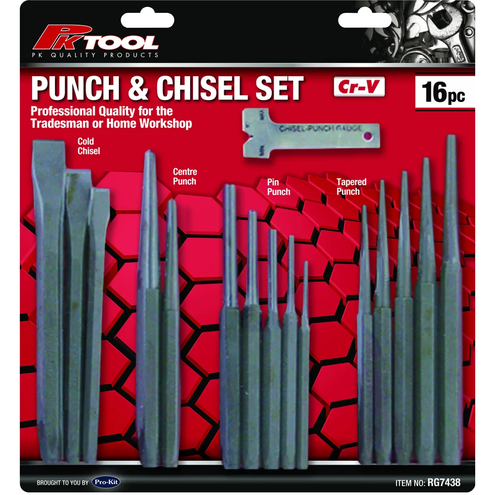 PK Tool Punch & Chisel Set 16pc RG7438