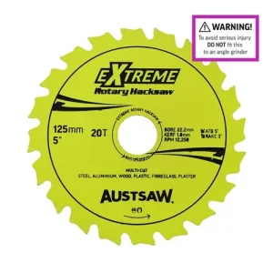 Austsaw Rotary Hacksaw Multi-Material Blade 125mm 20T RHS12522220