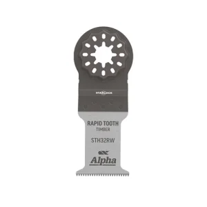 Alpha Rapid Wood Multi-Tool Blade 32mm STH32RW1