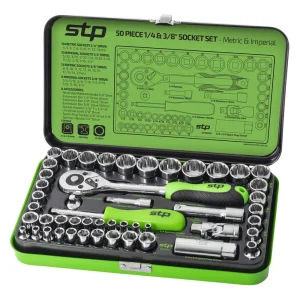 Supatool STP 50 Piece 1/4" & 3/8" Drive Socket Set STP2050