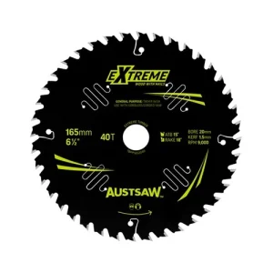 Austsaw Extreme Wood with Nails Circular Saw Blade 165mm 40T 20mm Bore TBPP1652040