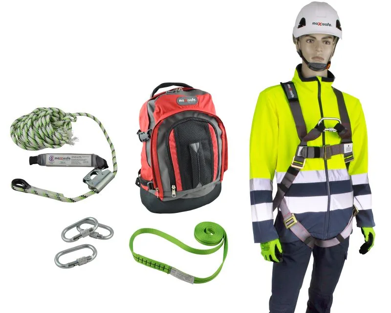 Maxisafe Premium Roofers Kit Full Body Harness 140kg ZRK903H