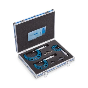 Accud Outside Micrometer Set — 0–75mm, 3-Piece AC-321-003-03