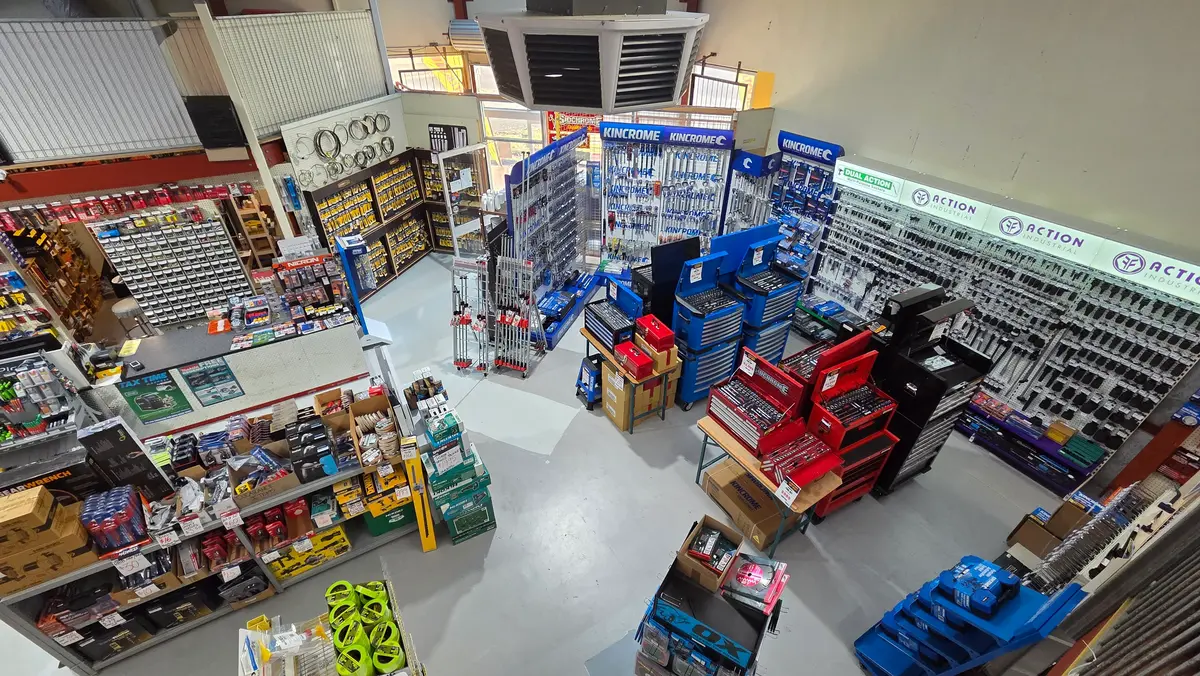The Alltools Geelong shop floor in South Geelong, with staff on hand to help find the right tool