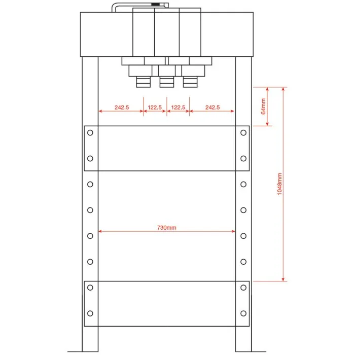 P152 Industrial Hydraulic Press - 50 Ton - Image 21