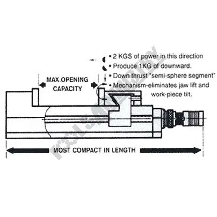 V321 Safeway Compact Hydraulic Vice - Image 3