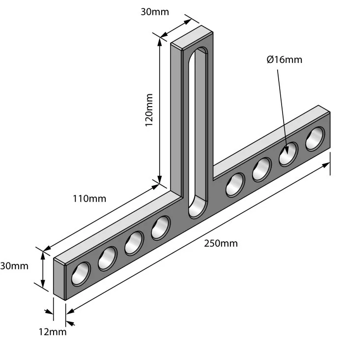 W07858 T Bracket - Image 2