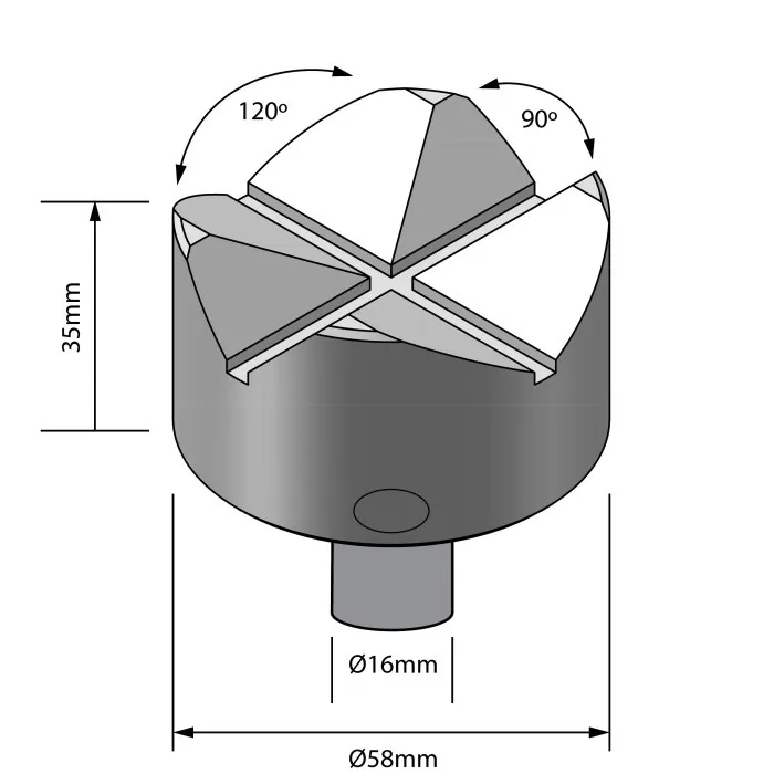 W07880 Cross Type 90 / 120º V-Pad - Image 2