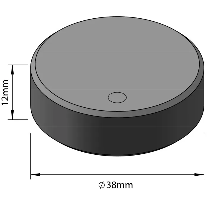 W08505 12mm x Ø38mm Magnetic Rest Pad - - Image 2